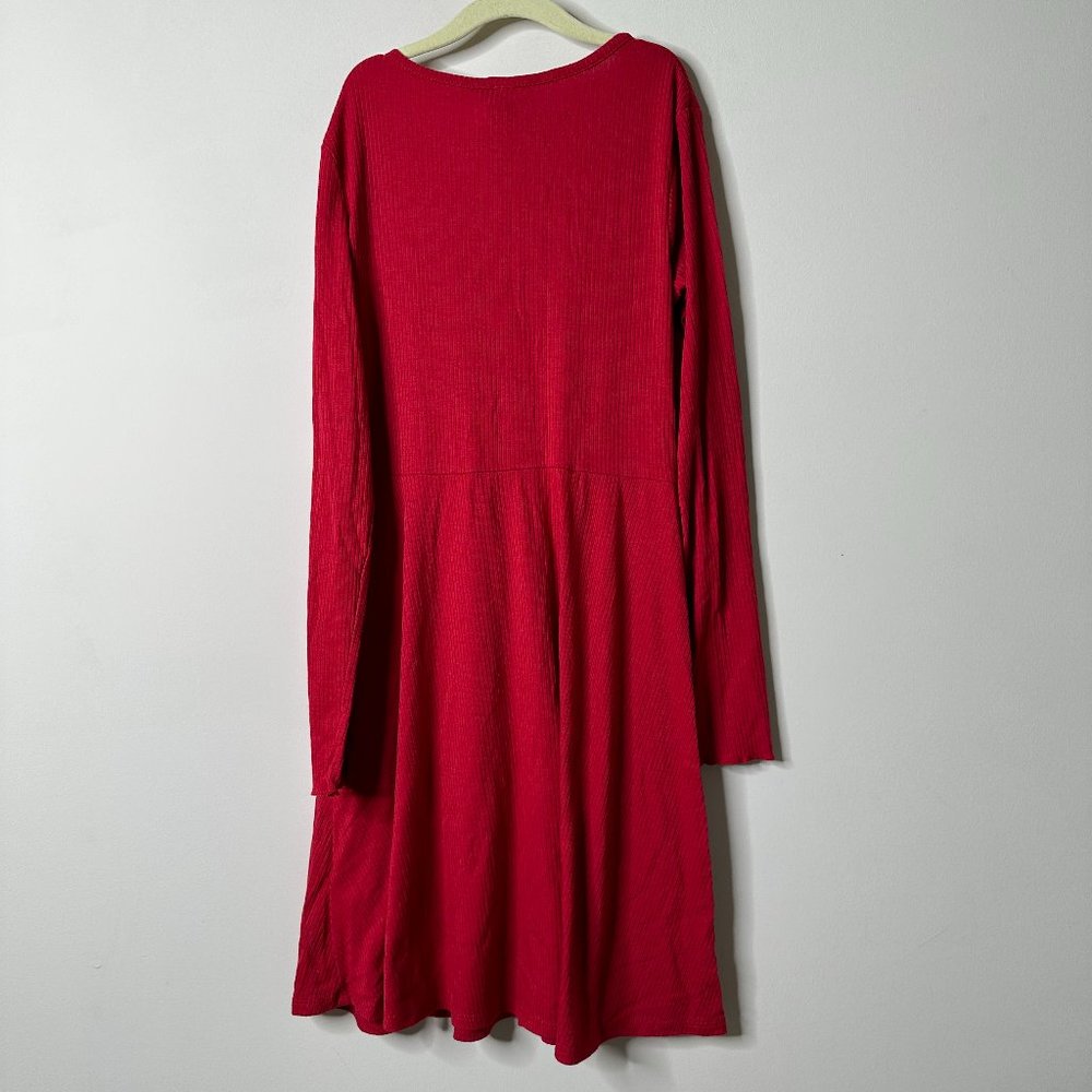 Art Class Red Long Sleeve Dress Girls Large - Picture 5 of 5
